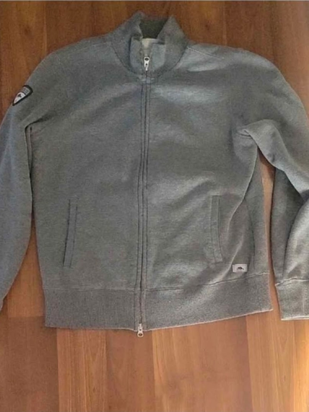 Roots 73 Gray Full-Zip Sweatshirt Hoodie
